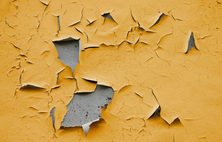 peeling paint